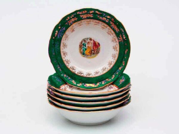 Зеленая Мадонна AL Набор салатников Royal Porcelain  19 см из 6 штук farforhouse