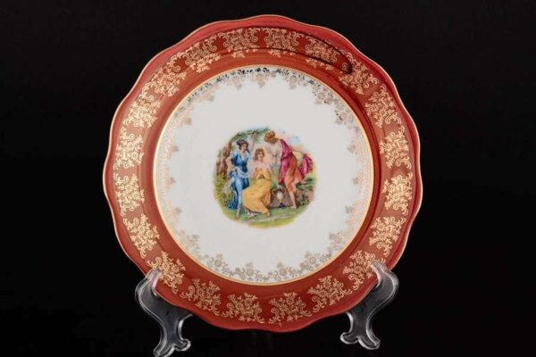 Красная Мадонна Набор тарелок Royal Czech Porcelain 25 см farforhouse