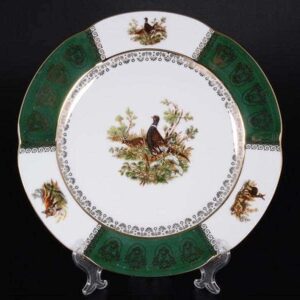 Болеро Охота Зеленая Набор тарелок Royal Porcelain 25 см farforhouse