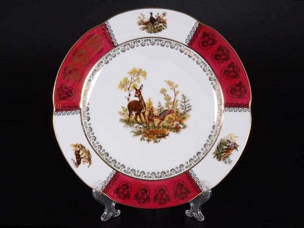 Болеро Охота Красная Набор тарелок Royal Porcelain 25 см farforhouse