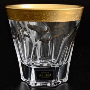 APOLLO золото Набор стаканов для виски Crystalite Bohemia 230 мл farforhouse