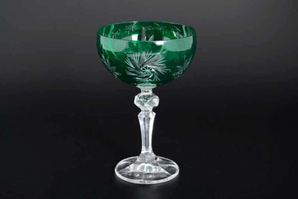 R-G Цветной хрусталь Набор бокалов для мартини Bohemia Crystal  200 мл Зеленая farforhouse