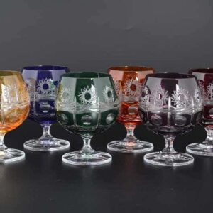 R-G Цветной хрусталь Набор бокалов для бренди Bohemia Crystal 250 мл (6 шт) farforhouse