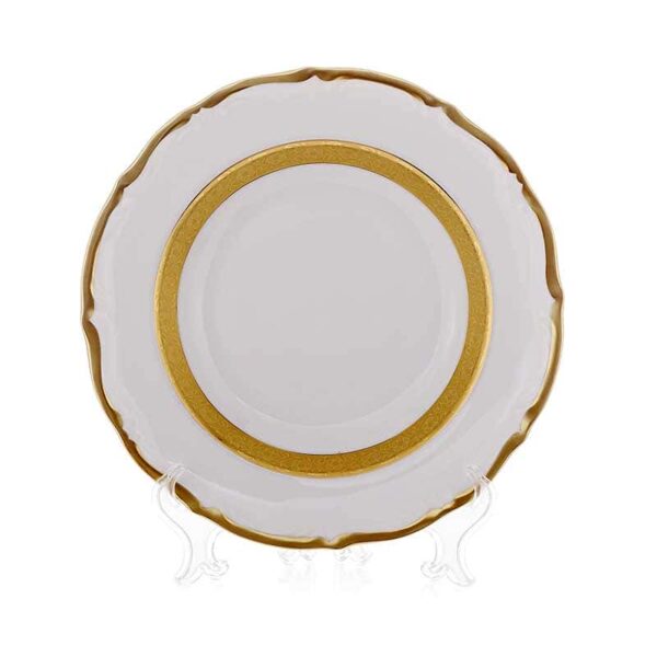 Лента золотая матовая 2 Набор тарелок Bavarian 19 см. 6 шт. farforhouse