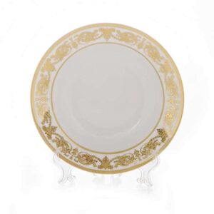 Александрия Голд/белый Набор тарелок Bavarian 23 см. 6 шт. глубокие farforhouse