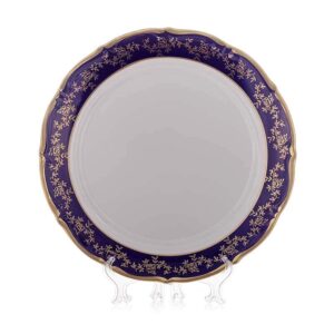 Барокко кобальт 202 Блюдо круглое Bavarian Porcelain 32 см farforhouse