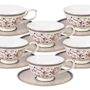 Королева Анна Набор 12 предметов: 6 чашек + 6 блюдец Эмили (Emily) Китай farforhouse
