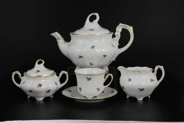 Болеро Мелкие цветы Чайный сервиз Royal Porcelain на 6 персон 17 предметов farforhouse