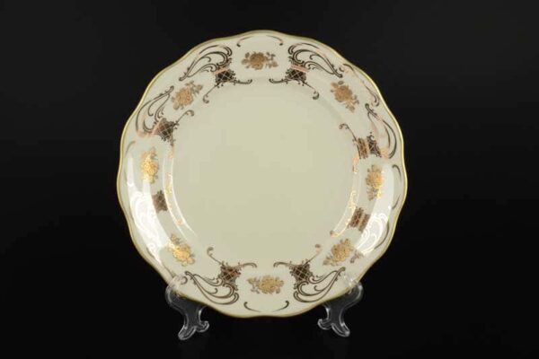 Набор тарелок 25 см Royal Porcelain (6 пар) Слоновая кость farforhouse