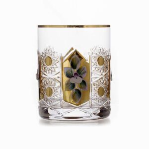 Хрусталь с золотом Набор стаканов для виски Glasspo 330 мл. 6 шт. farforhouse
