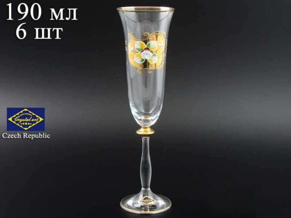 Прозрачный NB-Arte Набор фужеров для шампанского Crystal Art 190 мл (6 шт) farforhouse