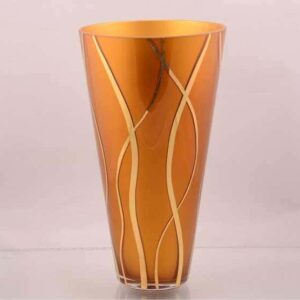 Оранжевая NB-Arte Ваза для цветов Crystal Art 27 см farforhouse
