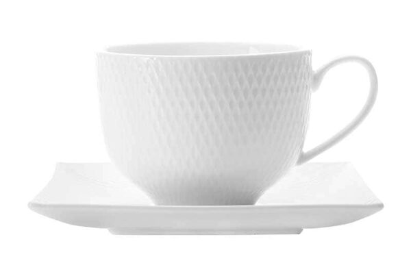 Даймонд Чайная чашка с квадратным блюдцем Maxswell & Williams из Китая farforhouse