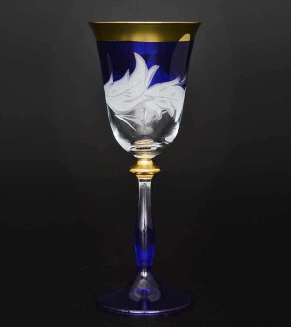 Волна синяя E-V Набор бокалов для вина Bohemia farforhouse
