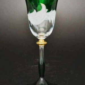 Волна зеленая E-V Набор бокалов для вина Bohemia farforhouse