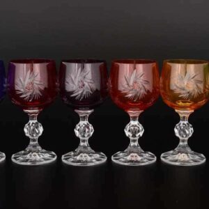 Цветной хрусталь Набор бокалов для вина 150 мл Bohemia (6 шт) farforhouse