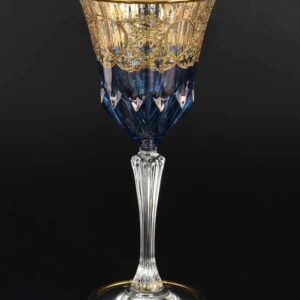 TIMON синий Набор бокалов для вина  из хрусталя Италия farforhouse