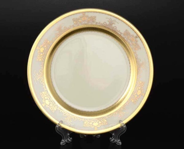 Cream Saphir Gold Набор тарелок Falken 20 см (6 шт) farforhouse