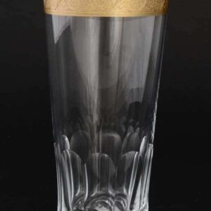 Виктория Золотой узор Набор стаканов для воды Bohemia Crystal 400 мл (6 шт) farforhouse