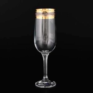Диана QP656 Набор фужеров для шампанского Bohemia Crystal 180 мл (6 шт) farforhouse