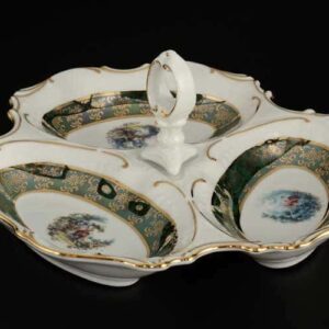 Зеленое Барокко AL Менажница Royal Porcelain 23 см 3 я farforhouse
