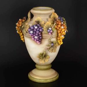 Виноград натуральный Ваза для цветов Stella с кристаллами Сваровски d-30