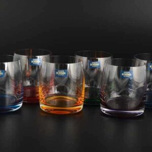 Идеал Арлекино Набор стаканов для виски Crystalite Bohemia  290 мл (6 шт) farforhouse