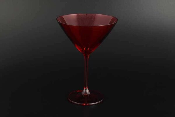 KLARA красная Набор бокалов для мартини Crystalite 280 мл (6 шт) farforhouse