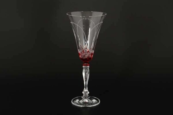 E-S красный Набор фужеров для вина Bohemia 190 мл (6 шт) farforhouse