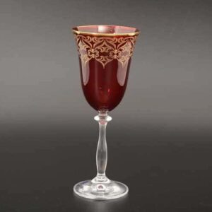 Кристалекс красный Набор бокалов для вина Bohemia Crystal (6 шт) farforhouse