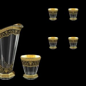 Версаче Глава Лаура черная Набор графин + стаканы (1+6) 7 пр Astra Gold farforhouse