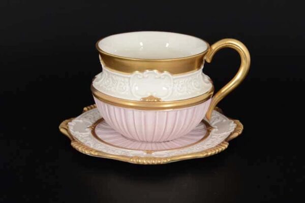 CATTIN розовый Набор чайных пар (2 пары) из фарфора farforhouse