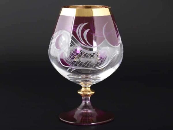 E-S 120 розовый Набор бокалов для бренди Bohemia 400 мл E-V farforhouse