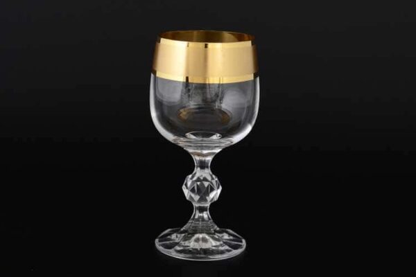 Матовая полоса R-G Клаудиа Набор бокалов для вина 190 мл Bohemia (6 шт) farforhouse