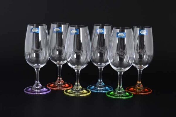 GASTRO Арлекино Набор бокалов для вина Crystalite 210 мл (6 шт) farforhouse