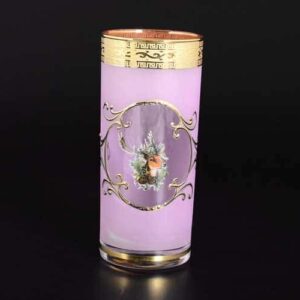 Версаче Охота розовая B-G Набор стаканов для воды (6 шт) farforhouse