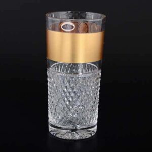 Max Crystal Золото матовый Набор стаканов для воды 350 мл (6 шт.) farforhouse
