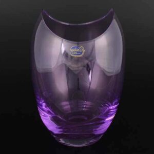 Gondola Кристалекс Ваза для цветов фиолетовый Bohemia Crystal 26х14 см farforhouse