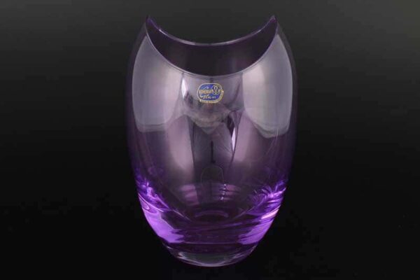 Gondola Кристалекс Ваза для цветов фиолетовый Bohemia Crystal 26х14 см farforhouse