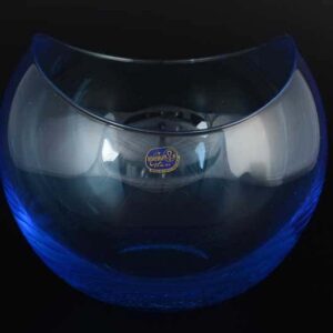 Gondola Кристалекс Ваза для конфет голубая Bohemia Crystal 14х16 см farforhouse
