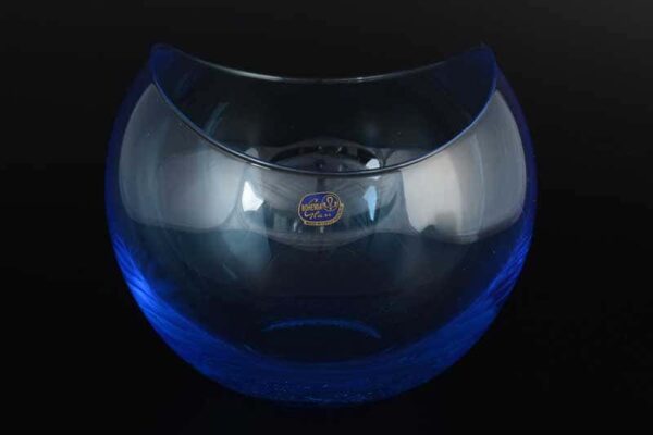 Gondola Кристалекс Ваза для конфет голубая Bohemia Crystal 14х16 см farforhouse