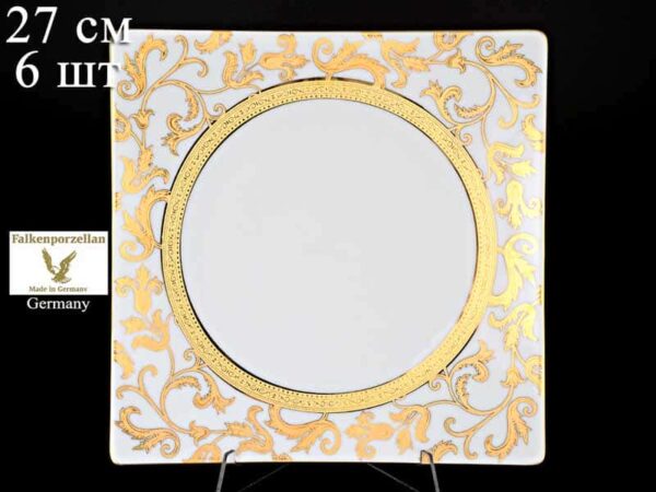 Tosca White Gold Набор тарелок Falken 27 см (6 шт) farforhouse