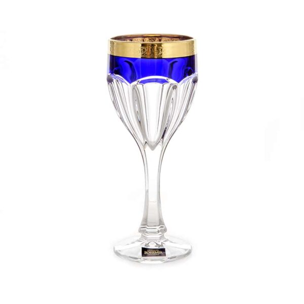 Сафари Синие Набор бокалов для вина 290 мл Crystalite farforhouse