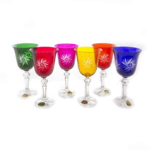 Хрусталь цветной Набор бокалов для вина U. Glass 220 мл farforhouse