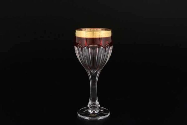 Сафари Рубин Набор бокалов для вина 190 мл Crystalite farforhouse