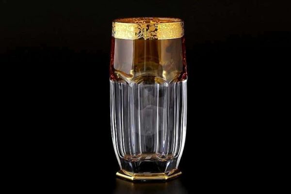 Сафари янтарь Набор стаканов для воды Bohemia 300 мл (6 шт) farforhouse