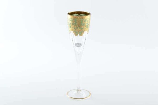 Natalia Golden Turquoise D. Набор фужеров для шампанского 170 мл Astra Gold (6 шт) farforhouse