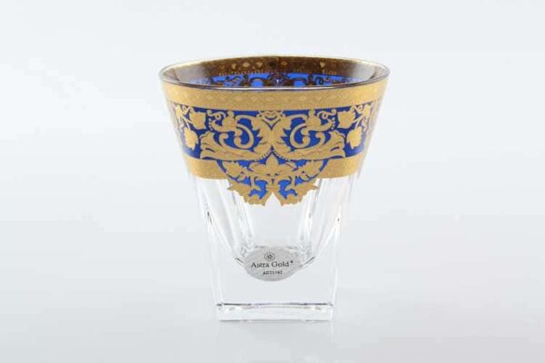 Natalia Golden Blue Decor Набор стаканов для виски 200 мл Astra Gold (6 шт) farforhouse