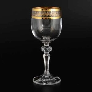 Золотой лист MIREL Набор бокалов для вина Crystalite 170 мл (6 шт) farforhouse
