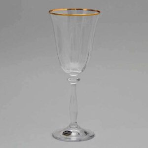Кристалекс золото Набор бокалов для вина 250 мл Bohemia Crystal (6 шт) farforhouse